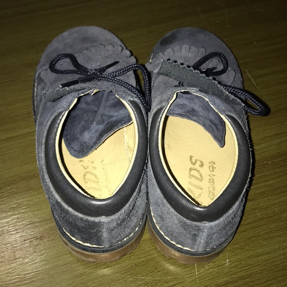 Suede navy blue  shoes size 28 - Picture 4 of 8